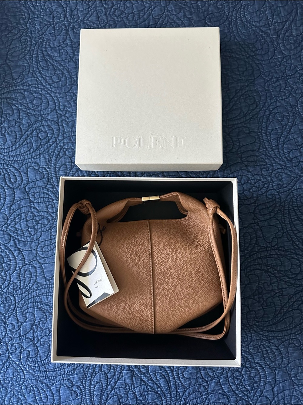 NWT! Authentic! Polene Béri EDITION TEXTURED CAMEL - Retail $490! - Picture 6 of 13